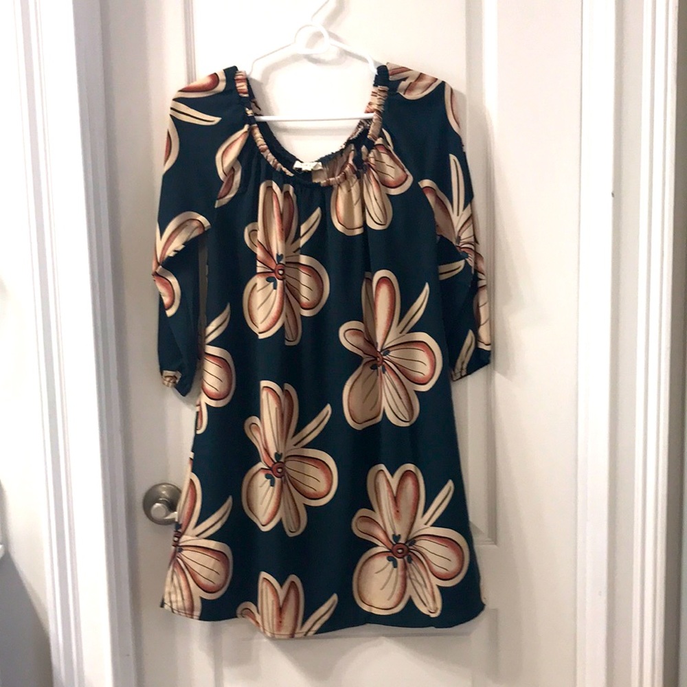 Illa Illa dress medium green floral boutique brand